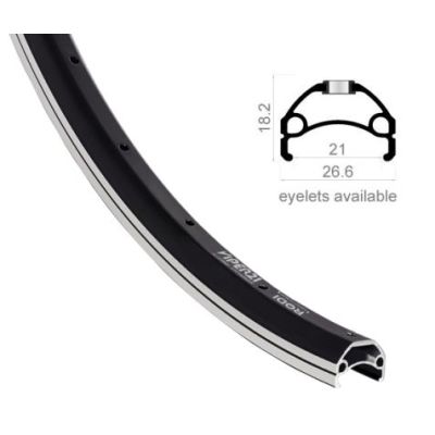 Obręcz VIPER 26'' 559x21 czarna 36 otw.