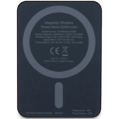 3. Powerbank indukcyjny Karl Lagerfeld NFT Outline Ikonik MagSafe 5000mAh - czarny