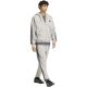 6. Spodnie męskie adidas Essentials 3-Stripes Fleece Tapered Cuffed szare KY4127