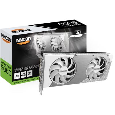 3. Karta graf. INNO3D RTX 5060 Twin X2 OC 8GB WHITE