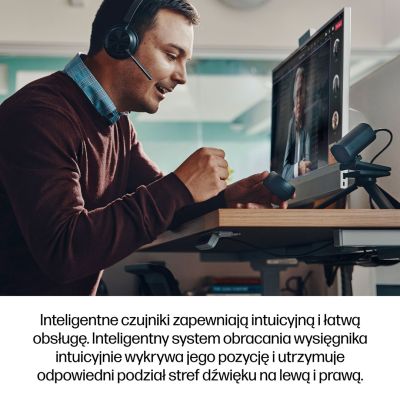 213. Słuchawki Poly Voyager Focus 2-M USB-C-C Headset USB-C/A Adapter Charging Stand No localization Retail Packaging