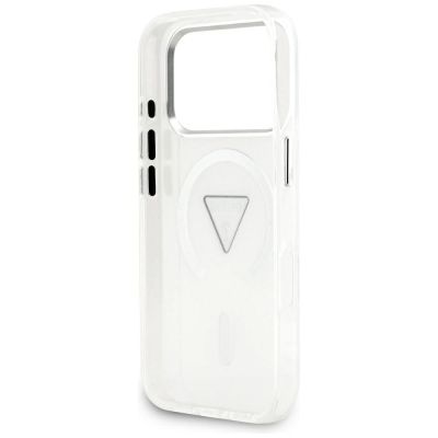 7. Etui Guess IML Gradient Triangle Logo MagSafe na iPhone 17 Pro - przezroczyste