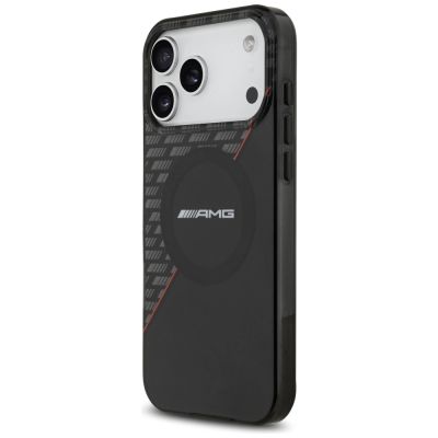 2. Etui Mercedes AMG IML Double Layer Rhombs MagSafe na iPhone 18 Pro Max / 17 Pro Max - czarno-czerwone