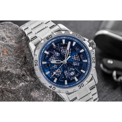 5. Zegarek Męski Skmei 9337BU + BOX