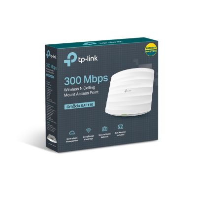 6. TP-Link EAP110 punkt dostępowy WLAN 300 Mbit/s Biały Obsługa PoE