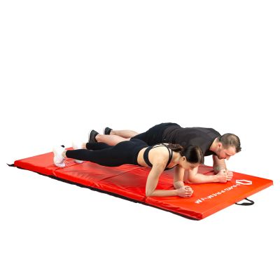 4. Materac gimnastyczny składany czerwony 2400x1200x50mm HMS MGS01