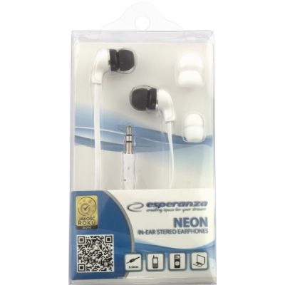 2. Słuchawki Esperanza Neon EH147W (kolor biały)
