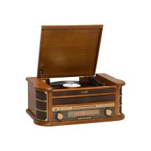 Gramofon Denver MCR-50MK3 Retro - drewno Wood Dark (FM, CD, USB)