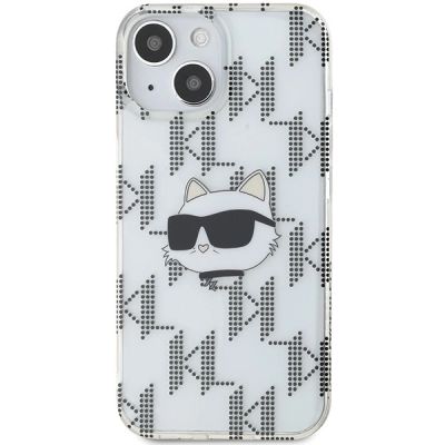 3. Etui Karl Lagerfeld IML Choupette Head & Monogram na iPhone 15 / 14 / 13 - przezroczyste