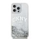 3. Etui DKNY Liquid Glitter Big Logo na iPhone 15 Pro - białe