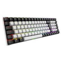 Klawiatura gamingowa Sharkoon Skiller SGK50S2 PBT biało-żółta RGB