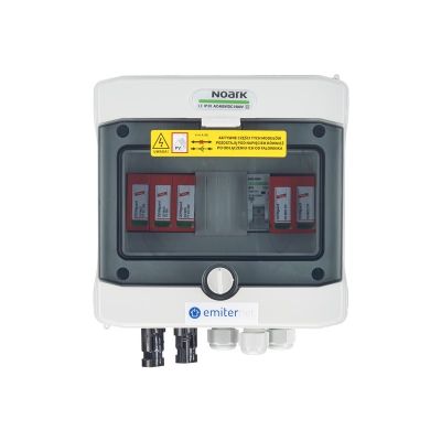 Rozdzielnica przył. DCAC hermetyczna IP65 EMITER z ogranicznikiem przepięć DC Dehn 1000V typu 2, 1 x łańcuch PV, 1 x MPPT // ogr. AC Dehn typ 2, 16A 1-F