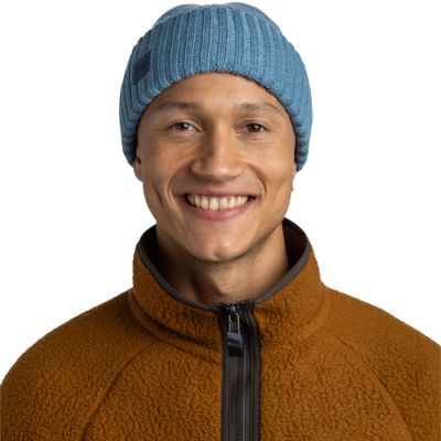 3. Buff Knitted Erviny Beanie 13668176110 Niebieskie One size