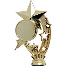 Figurka plastikowa - gwiazda z miejscem na emblemat 50mm  F235/G