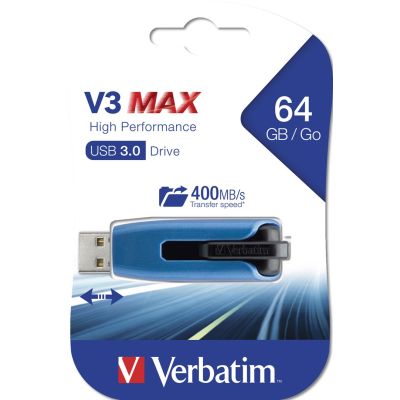 5. Verbatim Store 'n' Go V3 Max pamięć USB 64 GB USB Typu-A 3.2 Gen 1 (3.1 Gen 1) Niebieski