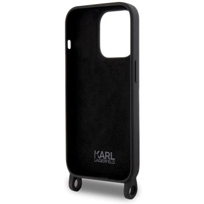 6. Etui Karl Lagerfeld Crossbody Silicone Ikonik do iPhone 15 Pro Max - czarne