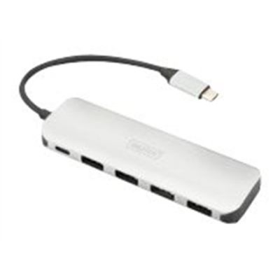10. Digitus 4-portowy hub USB Type-C™ (USB 3.0) + PD