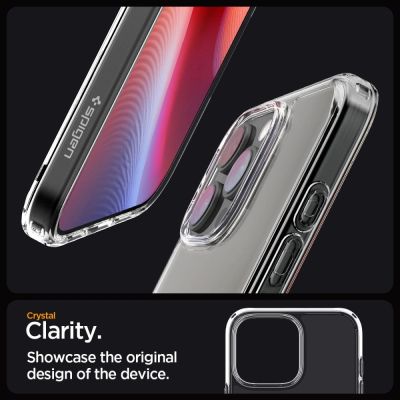 12. Etui Spigen Ultra Hybrid na iPhone 16 Pro - przezroczyste