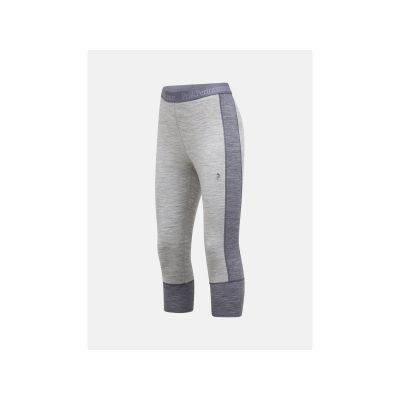 2. Spodnie Termiczne PEAK PERFORMANCE Magic 3/4 Short Johns Wool-blend Baselayer Women brązowy
