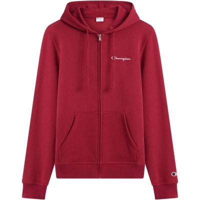 2. Bluza męska Champion Hooded Full Zip Sweatshirt czerwona 221794 RS508