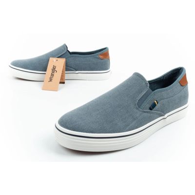 8. Wrangler buty męskie sportowe Calypso trampki Slip-On niebieskie
