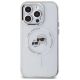 3. Etui Karl Lagerfeld IML Metal Karl & Choupette Head MagSafe na iPhone 14 Pro Max - białe