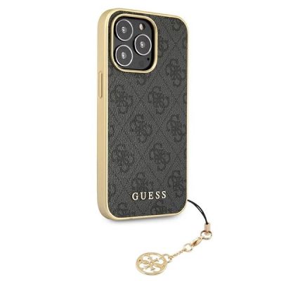 4. Etui Guess 4G Charms Collection na iPhone 13 Pro Max - szare