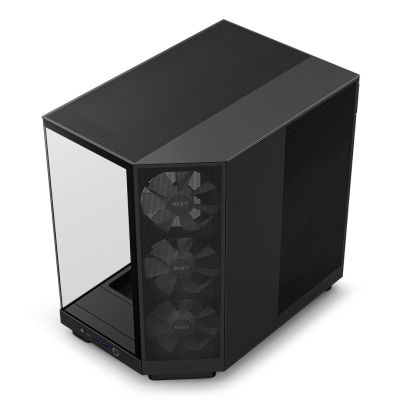 7. NZXT OBUDOWA KOMPUTEROWA NZXT H6 FLOW RGB MIDI TOWER Z OKNEM CZARNA