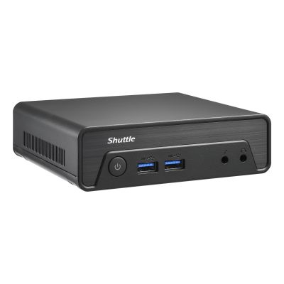4. Shuttle Nano PC NE10N, Intel N 100, 1x HDMI, 1x DP, 6x USB, 1x LAN, bez wentylatora, ciągła praca 24/7, w tym VESA, komputer PC 0,6 l, Mini PC barebone, Intel SoC, DDR4-SDRAM, PCI Express, Serial ATA, 65 W
