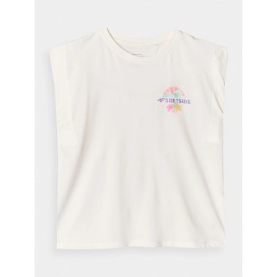 5. Top z nadrukiem dziewczęcy 4F 4FJRSS24TTSHF2052-11S