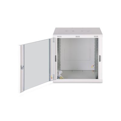 6. Digitus Szafa sieciowa wisząca DYNAmic 19" 12U rack 600x600, drzwi szyba, szary, niedzielona, złożona, 60kg
