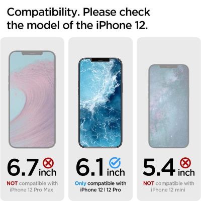 12. Szkło hartowane Spigen Glas.tR EZ Fit na iPhone 12 / iPhone 12 Pro - 2 szt.