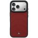 3. Etui Mercedes Leather Mesh with Bow Line MagSafe na iPhone 17 Pro Max - czerwone