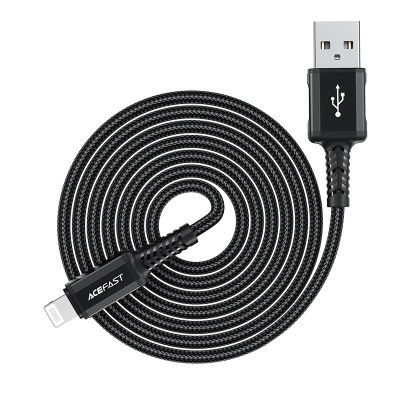 9. Acefast kabel MFI USB - Lightning 1,8m, 2,4A czarny (C4-02 A Black)