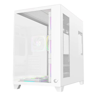 4. RAMPAGE OBUDOWA PC ZE SZKŁEM HARTOWANYM SEALITE 7X WENTYLATOR ARGB PWM WHITE