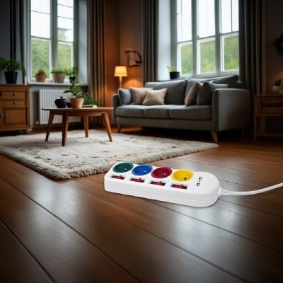 14. MACLEAN LISTWA ZASILAJĄCA 4 GNIAZDA 2XUSB MCE229W