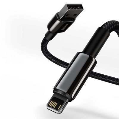 12. Baseus Tungsten kabel USB - Lightning 2,4 A 1 m czarny (CALWJ-01)
