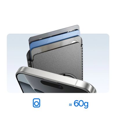 16. Portfel magnetyczny Baseus MagPro 3 z podstawką kompatybilny z MagSafe - czarny