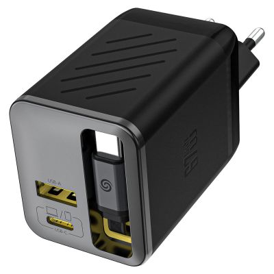 2. Ładowarka sieciowa Dudao A67EU GaN 67W z wbudowanym zwijanym kablem USB-C Power Delivery Quick Charge - czarna