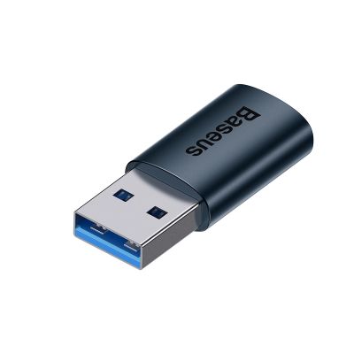 4. Baseus Ingenuity Series Mini przejściówka adapter USB 3.1 OTG do USB Typ C niebieski (ZJJQ000103)