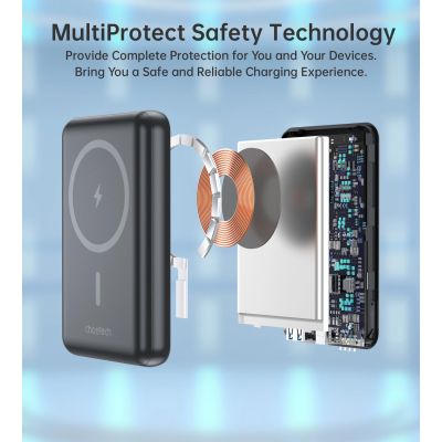 8. Powerbank Choetech B662 bezprzewodowy MagSafe 5000mAh - czarny
