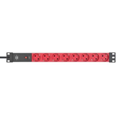 2. Listwa zasilająca Brennenstuhl Alu-Line 19" Steckdosenleiste 8-fach - 10A Sicherungsautomat und Kaltgerätestecker [19" Steckerleiste für Serverschränke mit 2m Kabel]