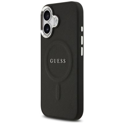 2. Etui Guess Classic Logo MagSafe do iPhone 17 -czarne