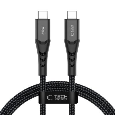 Kabel Tech-Protect Ultraboost UB11T USB-C / USB-C PD 240W / QC3.0 100 cm - czarny