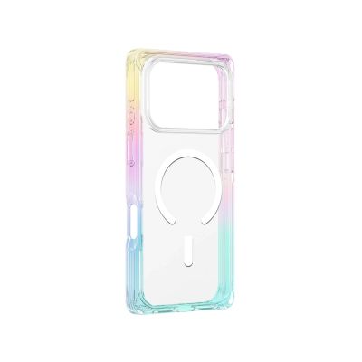 4. Etui AMAZINGTHING Omni na iPhone 17 Pro kompatybilne z MagSafe - przezroczyste-tęczowe