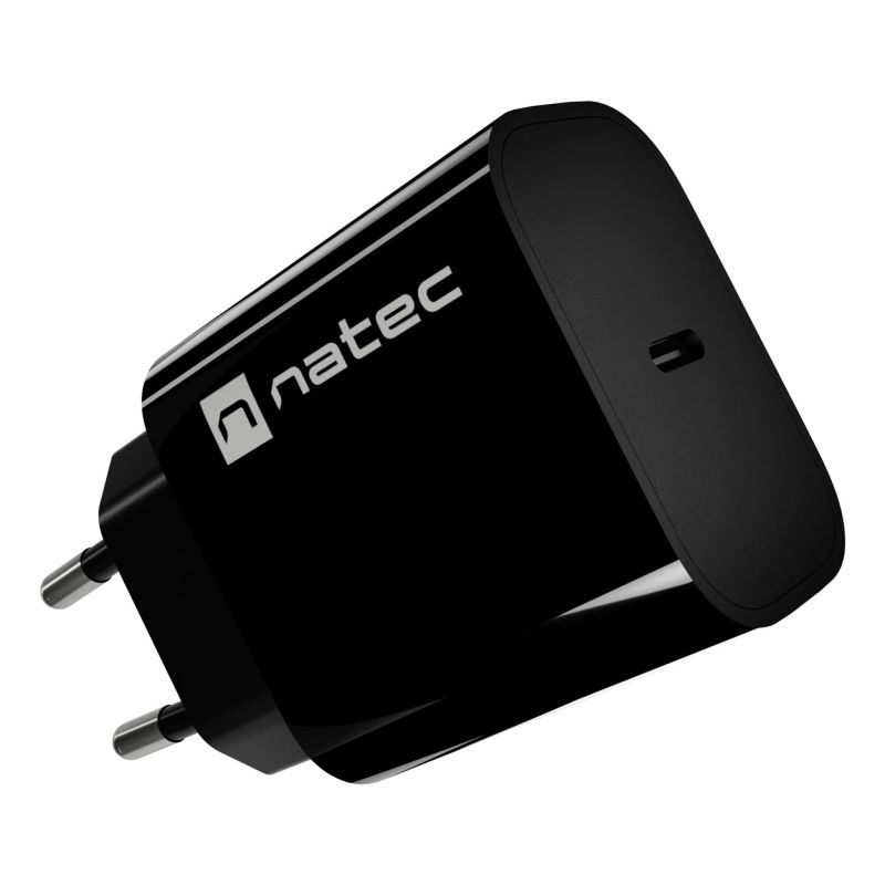 10. NATEC ŁADOWARKA SIECIOWA RIBERA 1X USB-C 20W CZARN