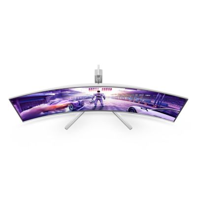83. Philips Evnia 8000 49M2C8900L/00 monitor komputerowy 124,2 cm (48.9") 5120 x 1440 px Dual QHD QD-OLED Biały