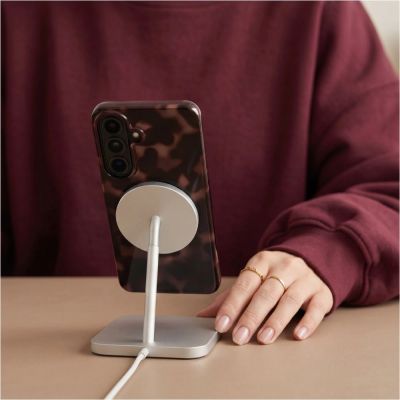 6. Etui Tech-Protect Lamano MagSafe na Samsung Galaxy A27 5G - brązowo-czarne