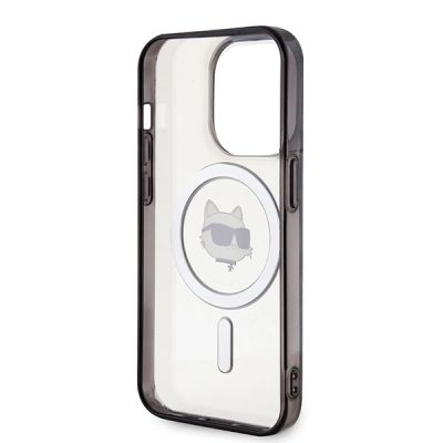 7. Etui Karl Lagerfeld IML Choupette's Head MagSafe do iPhone 15 Pro Max - przezroczyste