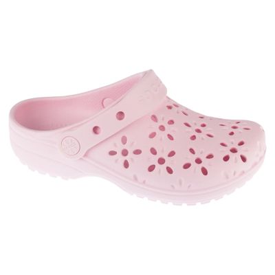 Crocs Classic Floral Cut Out Clog Kids  210943-6ZW Różowe 28/29